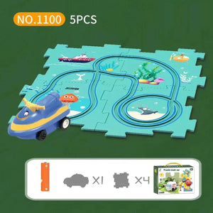 š„Children's Educational Puzzle Track Car Play Setš§©
