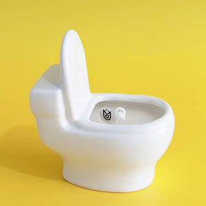 Hilariously Charming Ceramic Toilet Candle