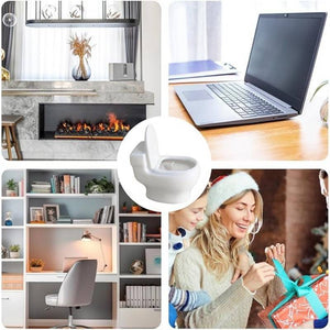 Hilariously Charming Ceramic Toilet Candle