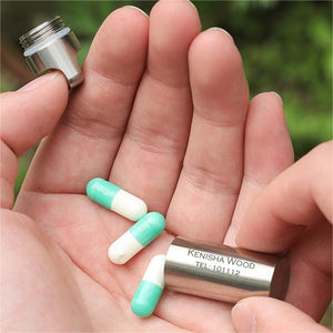 Pure Titanium-Portable Pill Box