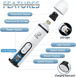 Upgraded Electric Pet Nail Trimmer - GLADWARES ™