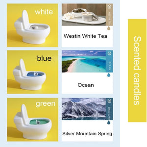 Hilariously Charming Ceramic Toilet Candle