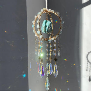 Round Natural Crystal Suncatcher