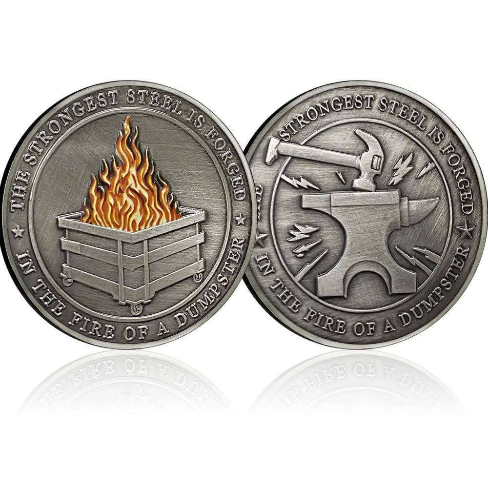 Dumpster Challenge Fire Coin