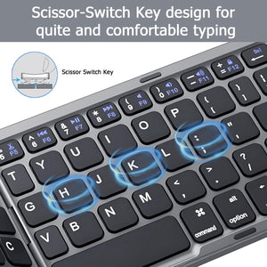 Folding Keyboard with Smart Trackpad