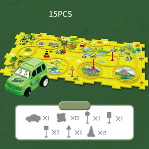 š„Children's Educational Puzzle Track Car Play Setš§©