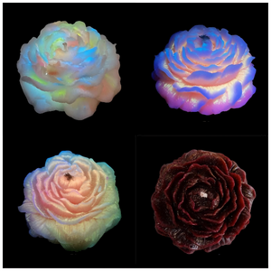 Fluorescent style Luminous Rose Low Temp Candles