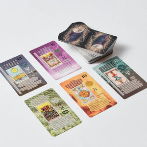 Tarot cards with meaning on it