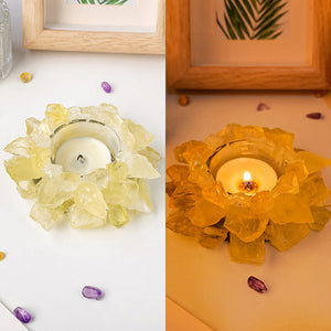 Natural Crystal Candle Holder
