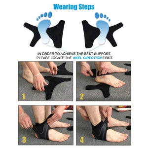 Breathable Elastic Ankle Brace & Stabilizer(Both Feet)