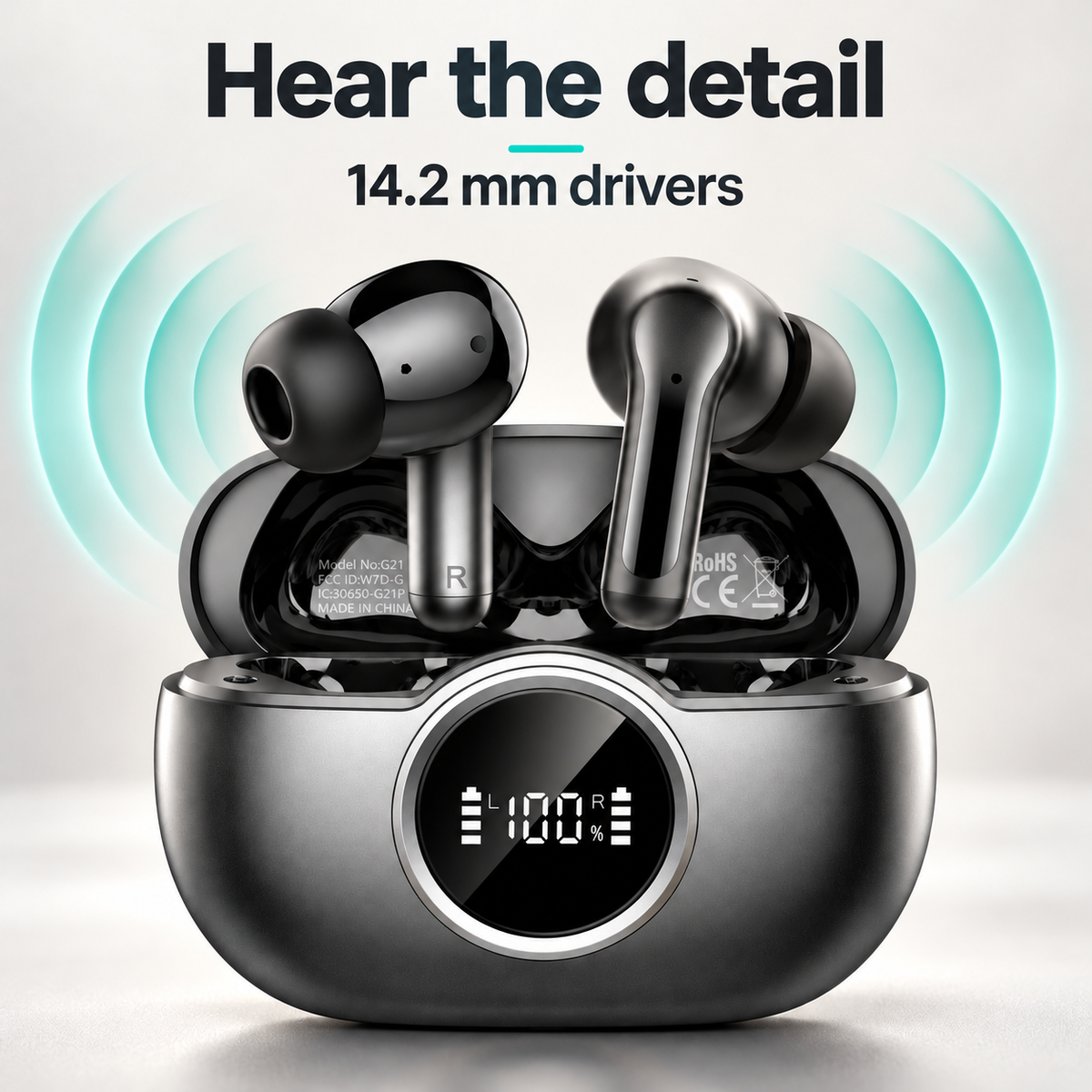 Escucha cada detalle — Transductores de 14,2 mm