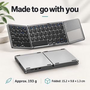 Compact folding keyboard dimensions and weight