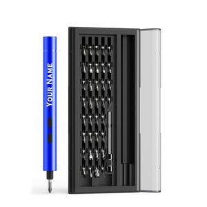 A Great Gift For Men - A Precision Electric Screwdriver That Can Be Engraved With A Name.