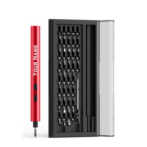 A Great Gift For Men - A Precision Electric Screwdriver That Can Be Engraved With A Name.