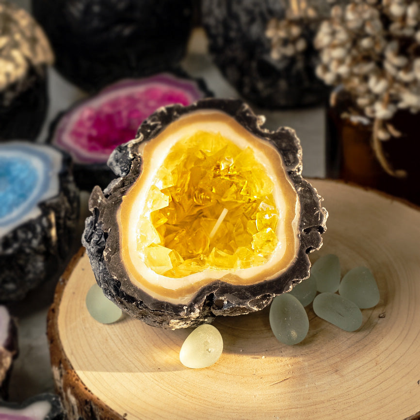 🕯️Geode Flame- Your Inner Energy Igniter