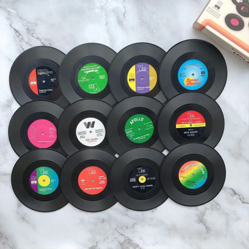 Vintage Record Coasters