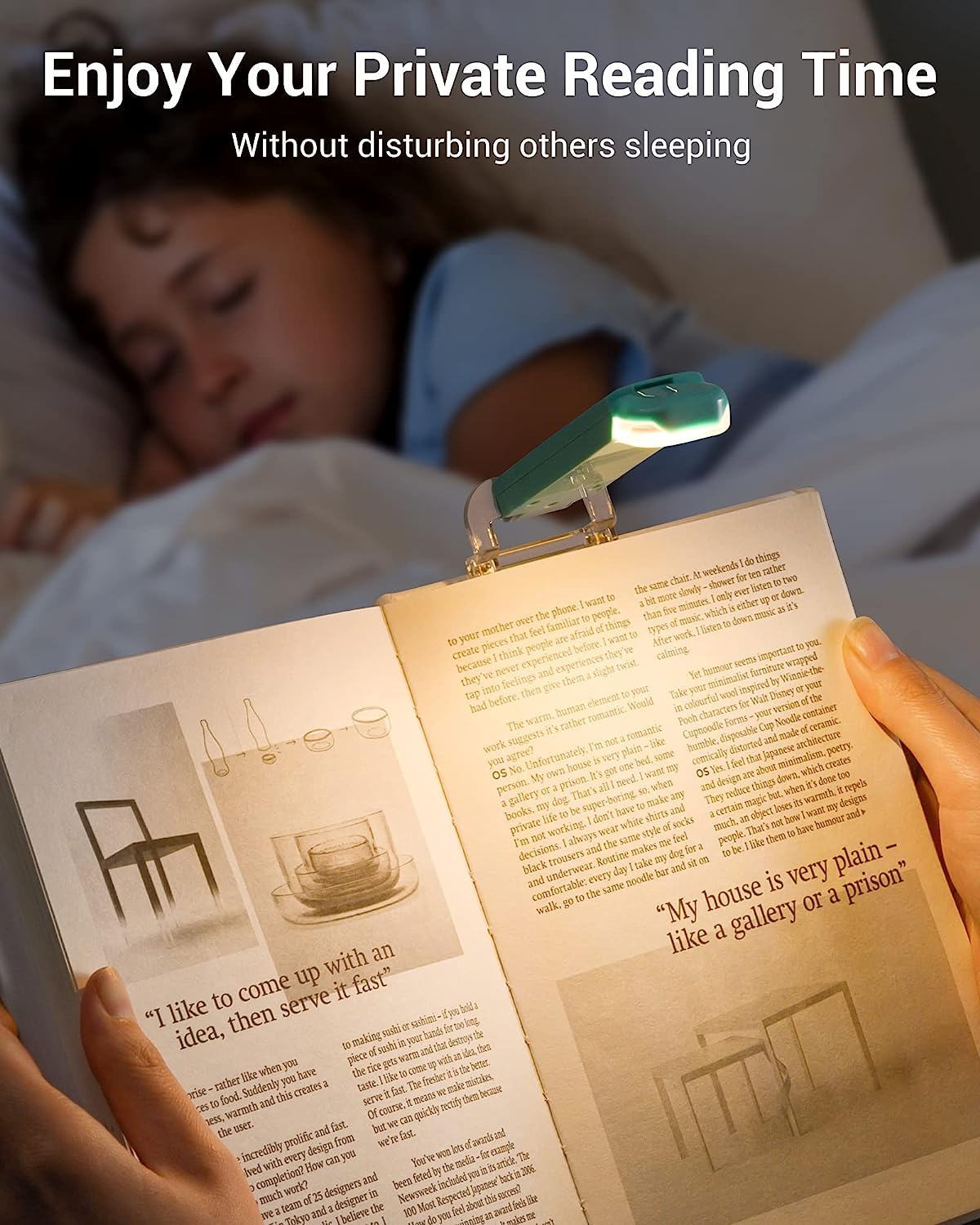 Flexible Book Light Head
