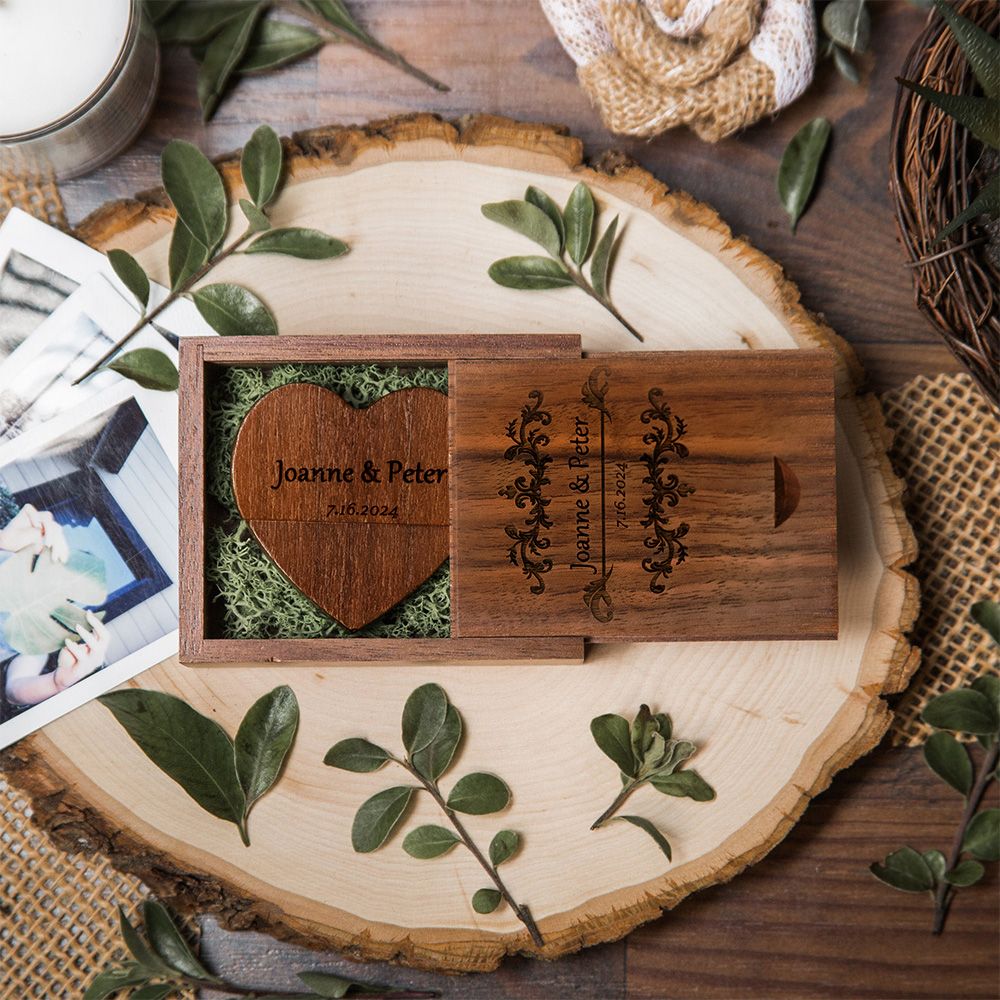 Heart USB &amp; Box Set | 128G | Personalization