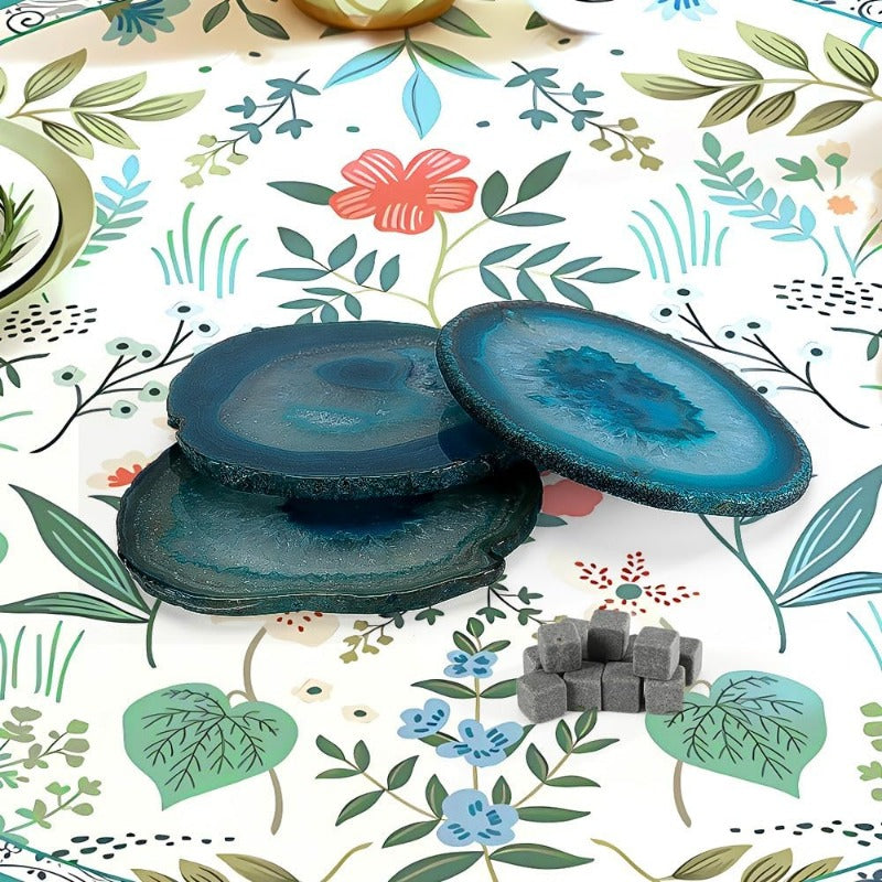 Four Seasons Agate Coaster