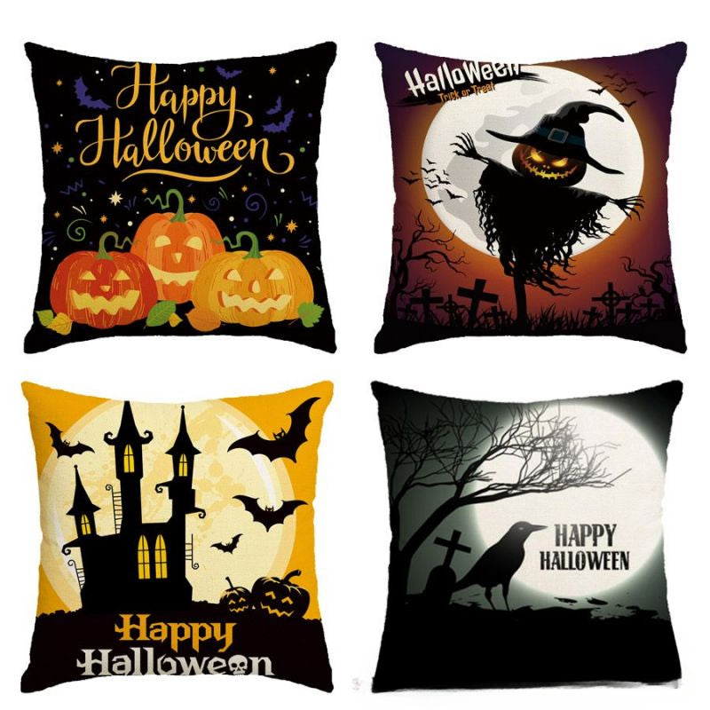 Happy Halloween Theme - pillowcase 18&quot;x18&quot;
