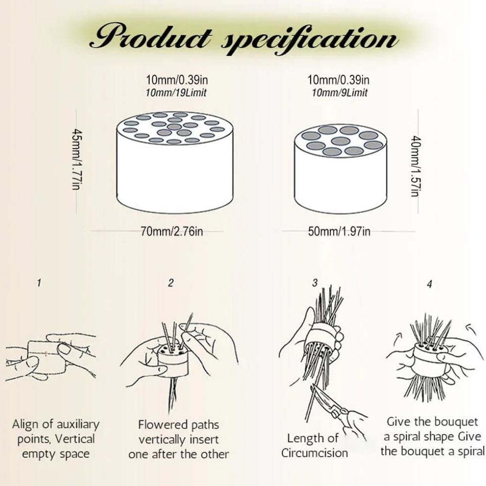 Spiral Stem Holder for Flowers