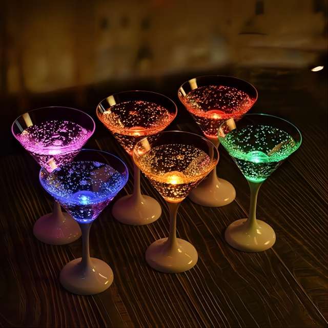 LED light-emitting wine glass