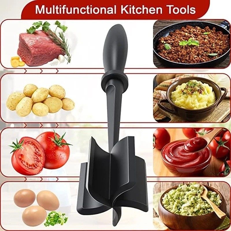 2PCS Heat Resistant Meat Masher