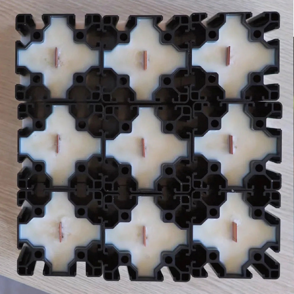 Aluminum profile scented candle