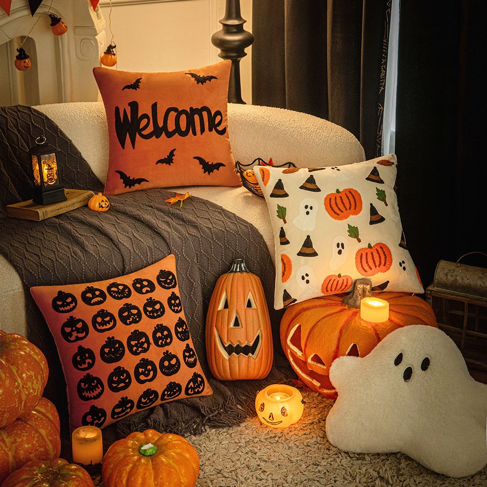 Trick or Treat Pumpkin - pillowcase 18&quot;x18&quot;