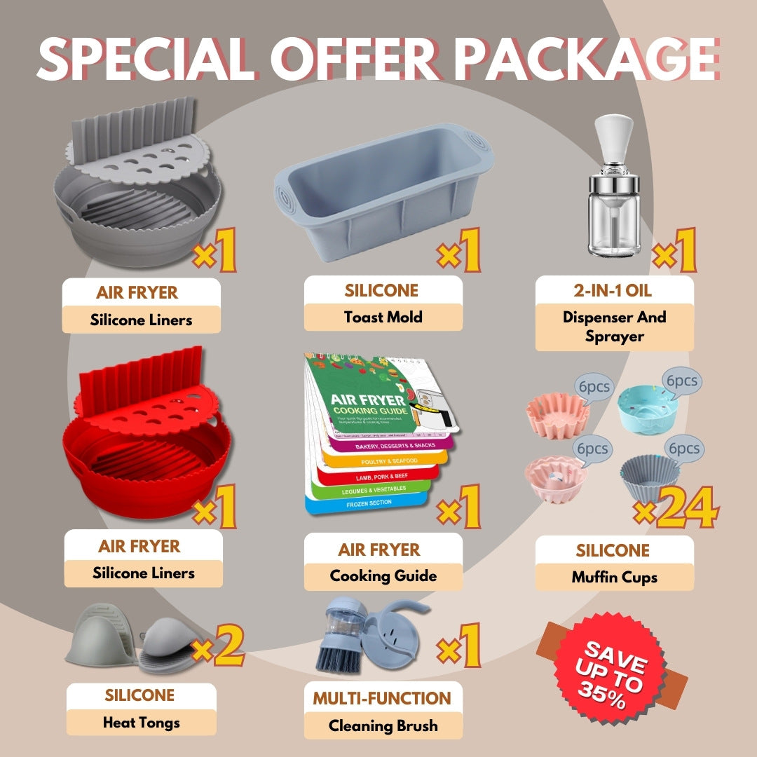 Air Fryer Silicone Liners-Package C