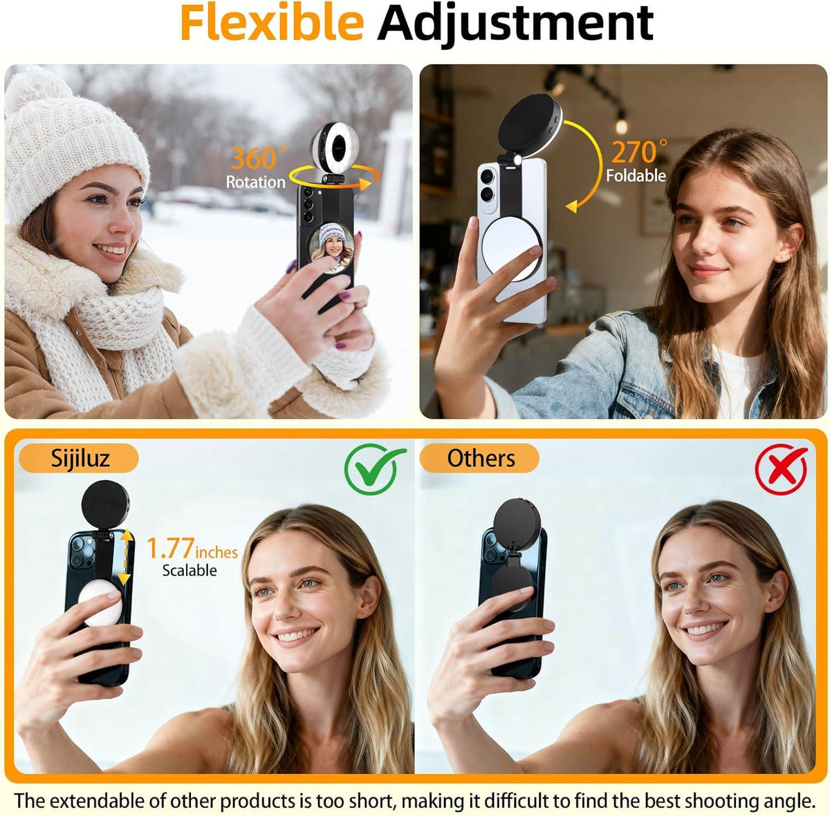 Magnetic Foldable Selfie Light