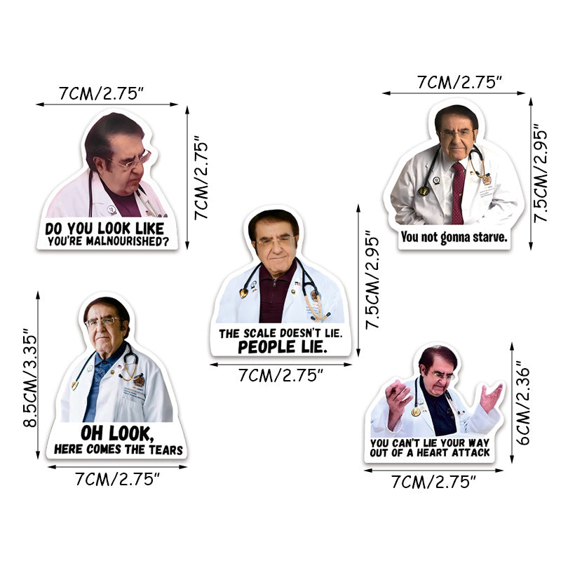 Dr. Weight Loss Refrigerator Stickers - Inspirational Slogans
