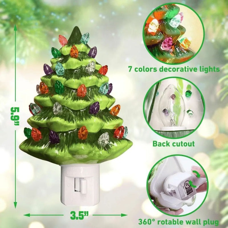 🔥 Christmas Pre-sale - 40% off 🎄Christmas Ceramic Tree Night Light