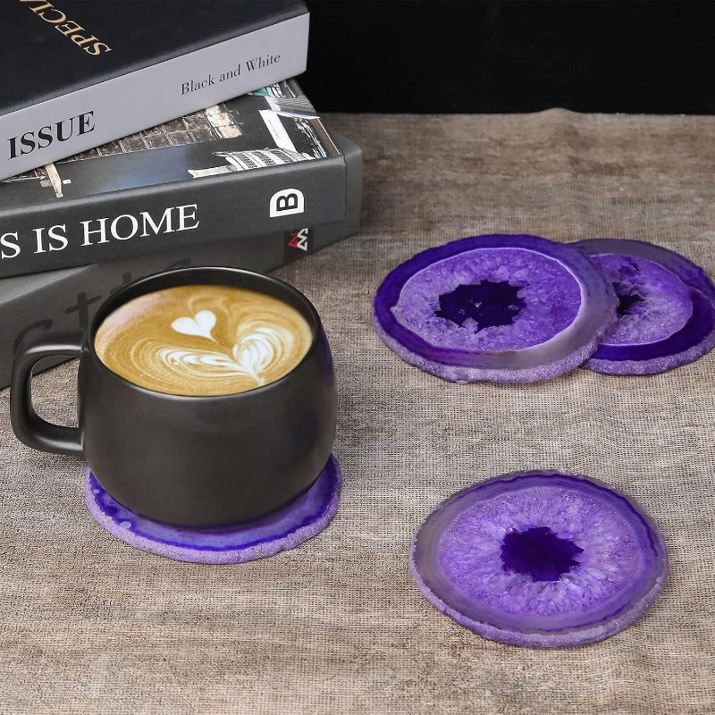 Four Seasons Agate Coaster