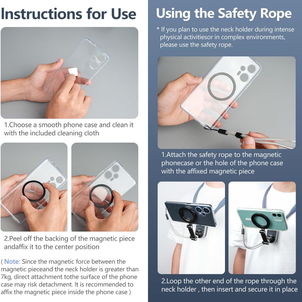 Magnetic Neck Hanging Mobile Phone Holder