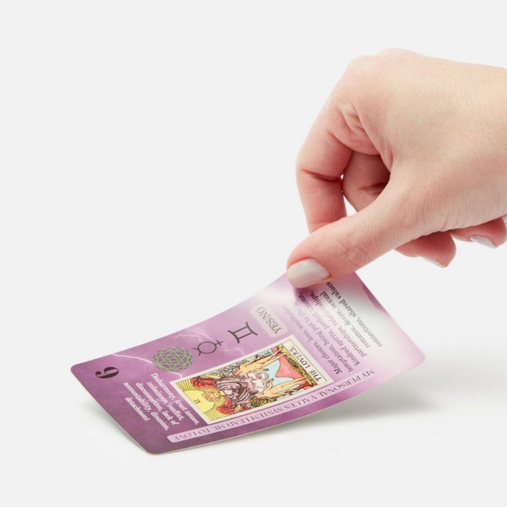 Tarot cards with meaning on it