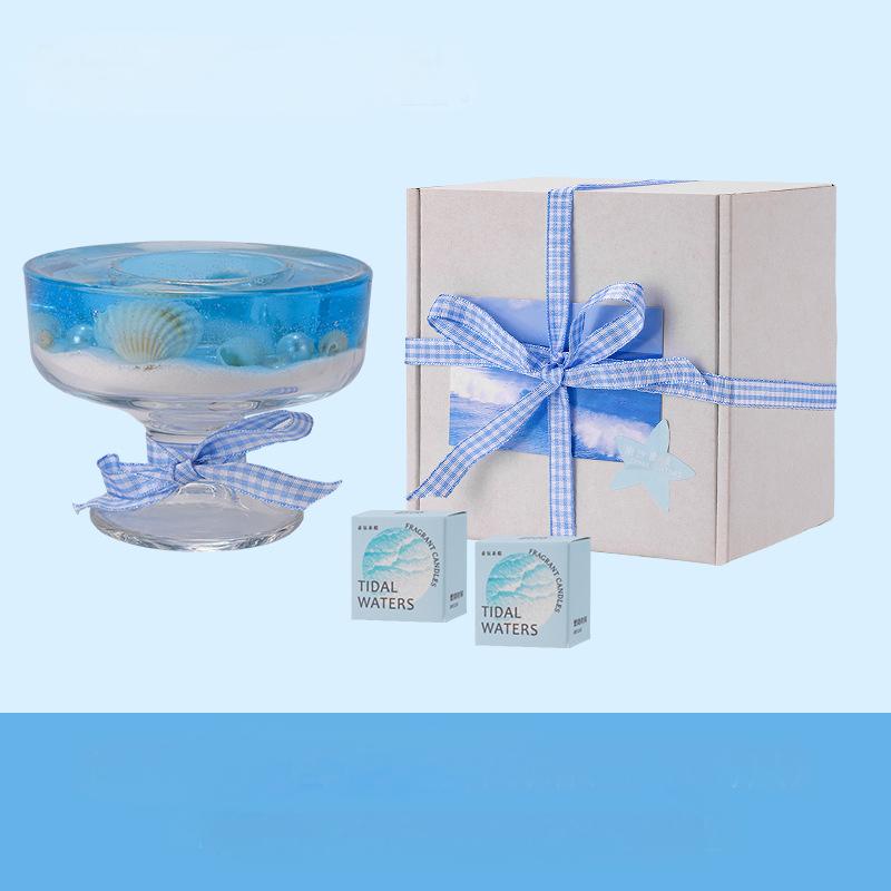 Crystal Jelly Real Flower Scented Candle