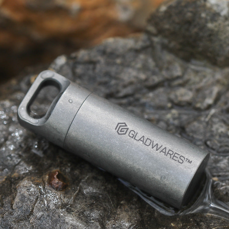 Pure Titanium-Portable Pill Box