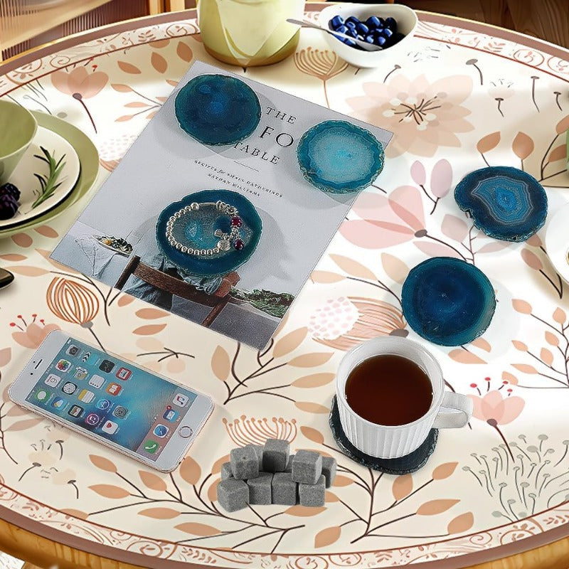 Four Seasons Agate Coaster