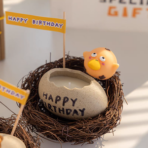 Broken Egg Day - Bird's Nest Candle