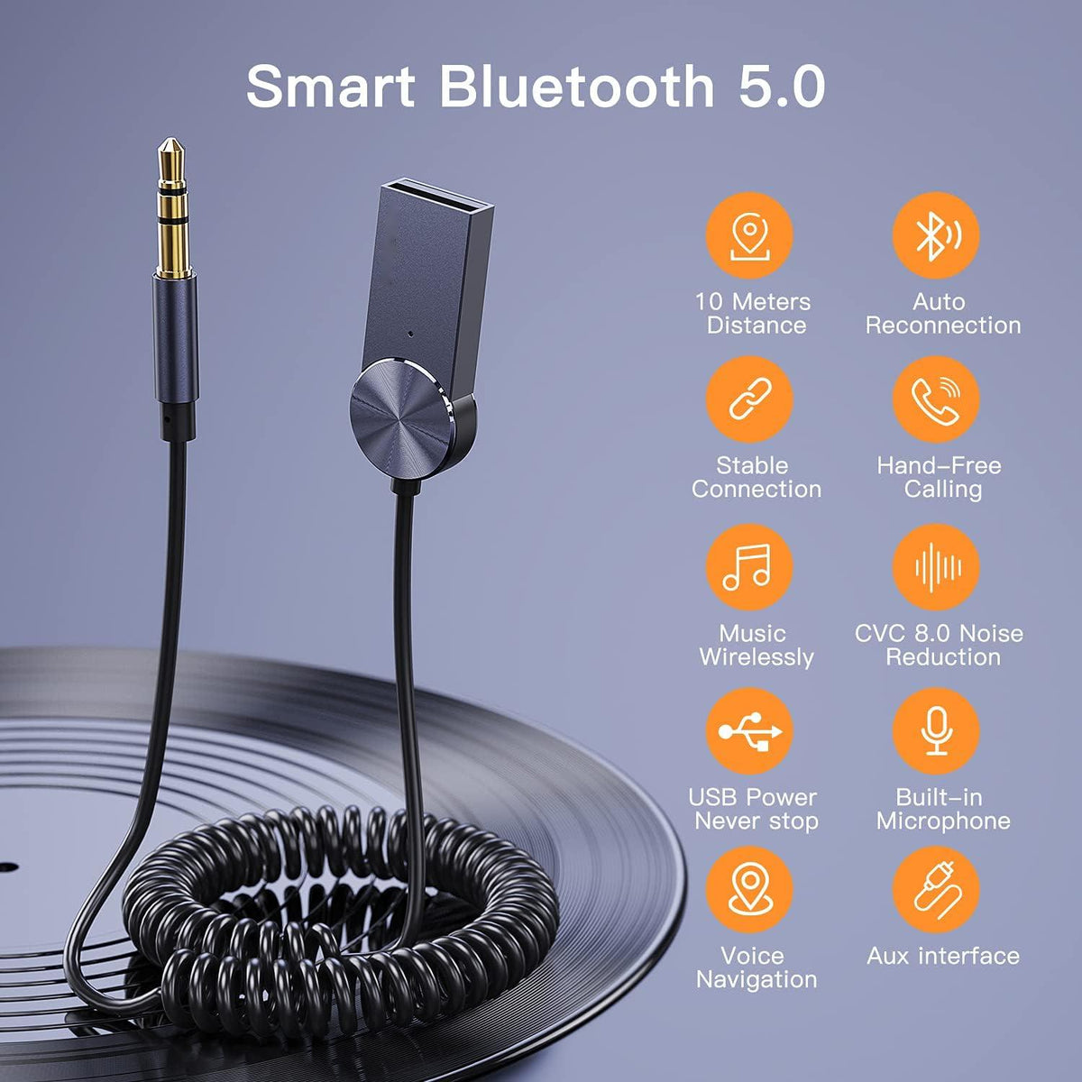 Bluetooth Aux Receiver for Car