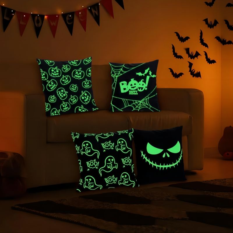 Eerie Glow-in-the-Dark Theme - pillowcase 18&quot;x18&quot;