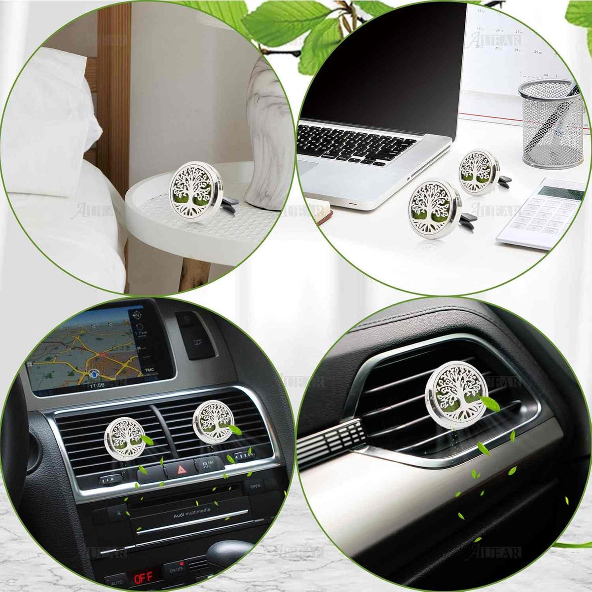 Tree of Life Premium Stainless Steel Car Diffuser