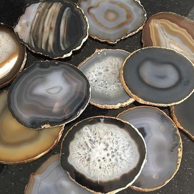 Four Seasons Agate Coaster