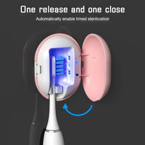 Portable Toothbrush Holder Ultraviolet Sterilization Toothbrush Rack