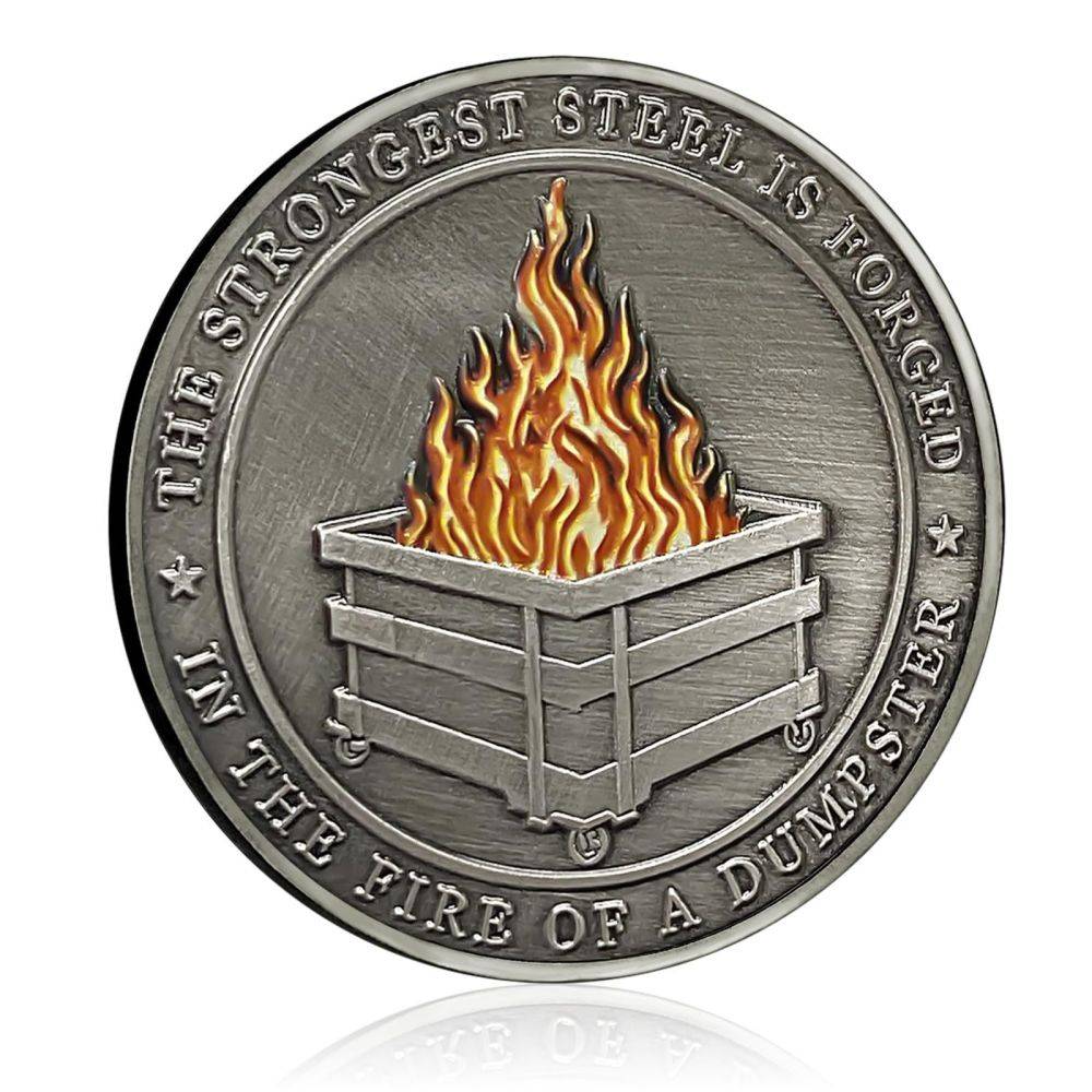 Dumpster Challenge Fire Coin