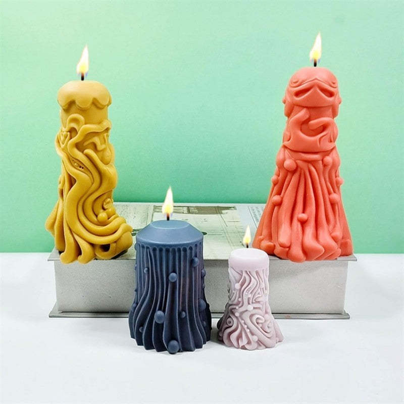 Silicone Embossed Candle Mold