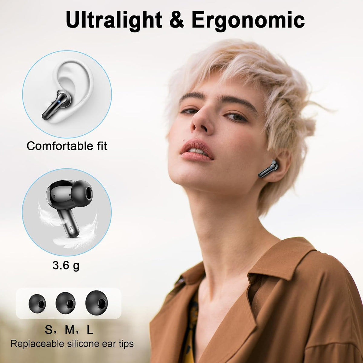 2026 Noise Cancelling Wireless Headphones