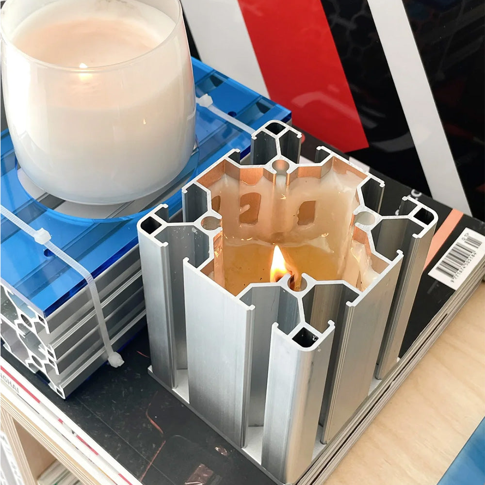 Aluminum profile scented candle