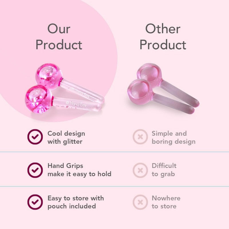 Ice Globes for Face 2Pcs